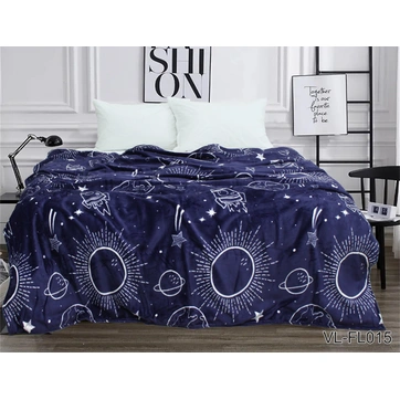 Плед велсофт (мікрофібра) VL-FL015, фото 1