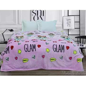 Плед велсофт (мікрофібра) LOL GLAM, фото 1