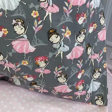 Підліткова постільна білизна Балеринки рожеві Ранфорс - Підлітковий 1,5 на резинці, фото 4