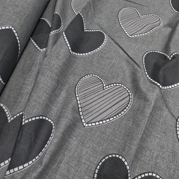 Підліткова постільна білизна Рожеві сердечка Бязь люкс - Підлітковий 1,5, фото 3