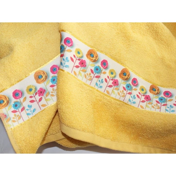 Рушник махровий Весна жовте 50х90, фото 1