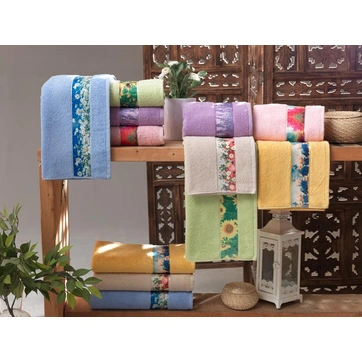 Рушник махровий Весна жовте 50х90, фото 2