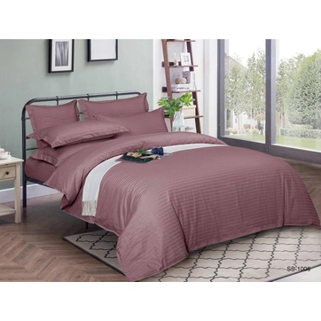 Комплект постельного белья Страйп сатин Семейный, фото 1