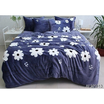 Комплект постільної білизни велсофт (мікрофібра) ALM1913, фото 1