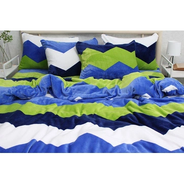 Комплект постільної білизни велсофт (мікрофібра) ALM1925, фото 3