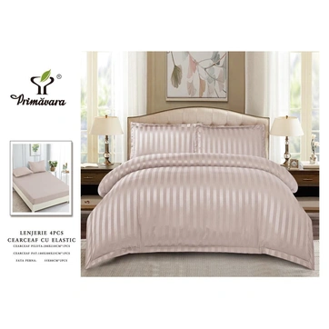 Люксові комплекти постільної білизни Страйп-сатин Євро, фото 1