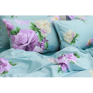 Комплект постільної білизни з компаньйоном S525 Сатин півтораспальна, фото 4