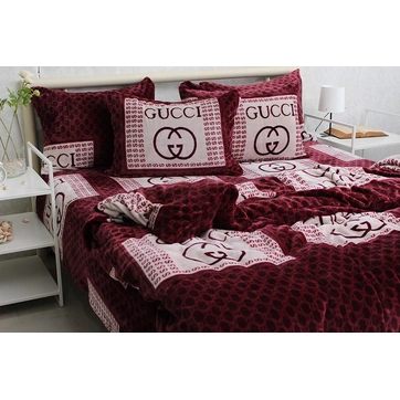 Комплект постільної білизни велсофт (мікрофібра) VL1377, фото 1