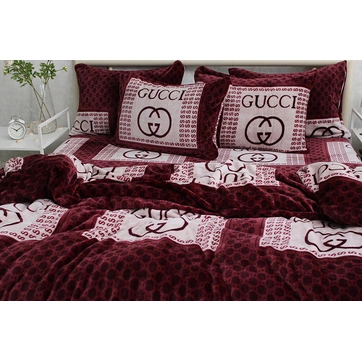 Комплект постільної білизни велсофт (мікрофібра) VL1377, фото 3