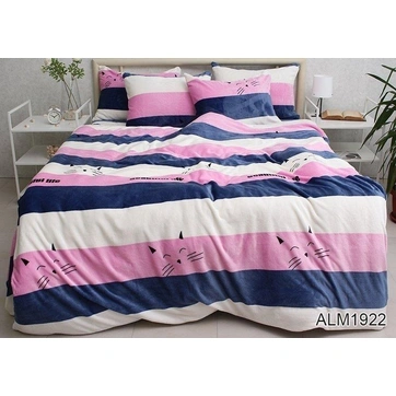 Комплект постільної білизни велсофт (мікрофібра) ALM1922, фото 1
