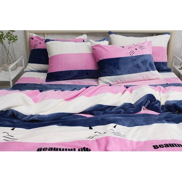 Комплект постільної білизни велсофт (мікрофібра) ALM1922, фото 3