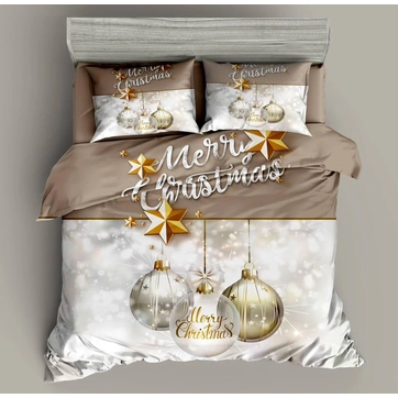 Постільна білизна Фланель полуторна Новорічна, фото 1