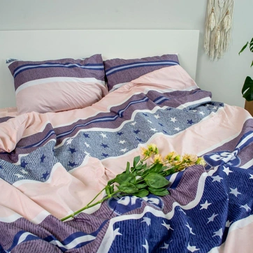 Комплект постільної білизни Полікоттон Євро, фото 1