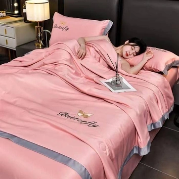 Шовкова постільна білизна з одеялом на синтепоні, фото 1