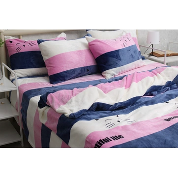 Комплект постільної білизни велсофт (мікрофібра) ALM1922, фото 1