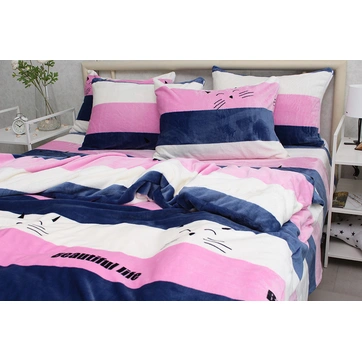 Комплект постільної білизни велсофт (мікрофібра) ALM1922, фото 2