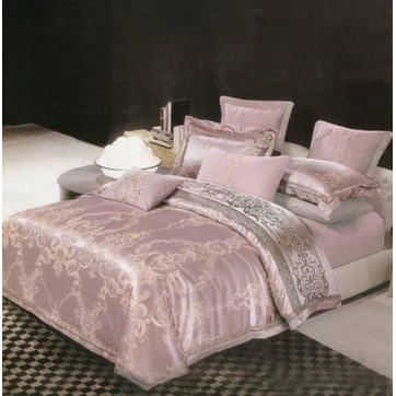 Комплект постільної білизни Поплін Жаккард 100% бавовна Сімейний, фото 1