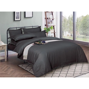 Комплект постільної білизни Страйп сатин Сімейний, фото 1