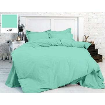 Комплект постільної білизни Бязь Gold Premium Двоспальний М'ята, фото 1