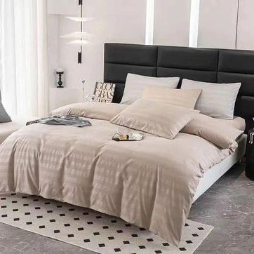 Постільна білизна страйп-сатин Епіко Двоспальний, фото 1