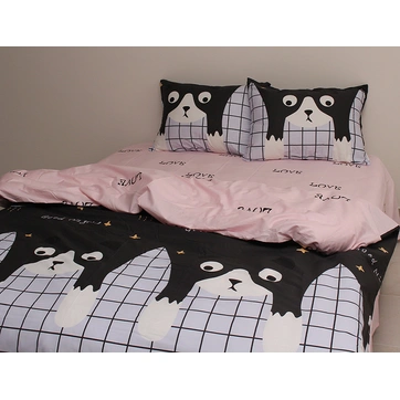 Комплект постільної білизни з компаньйоном S397, фото 1