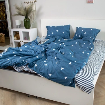 Комплект постільної білизни Поплін Жаккард 100% бавовна, фото 4