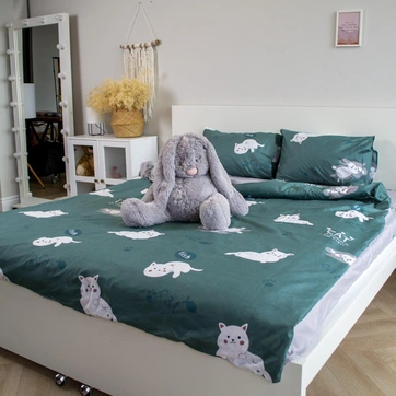 Комплект постільної білизни Полікоттон Сімейний, фото 4