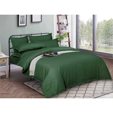 Комплект постільної білизни Страйп сатин Пивтораспальний, фото 1