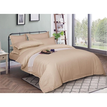 Комплект постельного белья Страйп сатин Семейный, фото 1