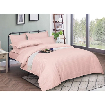 Комплект постільної білизни Страйп сатин Сімейний, фото 1