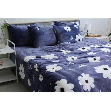 Комплект постільної білизни велсофт (мікрофібра) ALM1913, фото 1