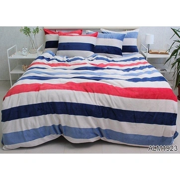 Комплект постільної білизни велсофт (мікрофібра) ALM1923, фото 1