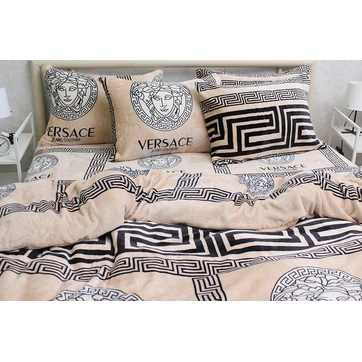 Комплект постільної білизни велсофт (мікрофібра) VLSF-05, фото 2