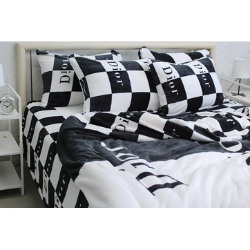 Комплект постільної білизни велсофт (мікрофібра) VL-057, фото 1