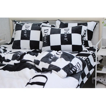 Комплект постільної білизни велсофт (мікрофібра) VL-057, фото 2