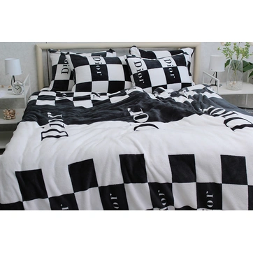 Комплект постільної білизни велсофт (мікрофібра) VL-057, фото 3