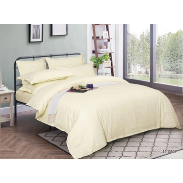 Комплект постільної білизни Страйп сатин Сімейний, фото 1