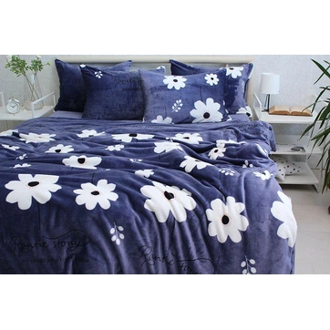 Комплект постільної білизни велсофт (мікрофібра) ALM1913, фото 3