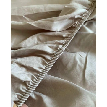 Постільна білизна страйп-сатин Koloco Двоспальне ПРОСТІЛ НА РЕЗИНЦІ, фото 4