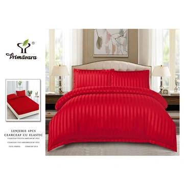 Люксові комплекти постільної білизни Страйп-сатин Євро, фото 1