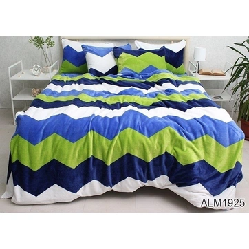 Комплект постільної білизни велсофт (мікрофібра) ALM1925, фото 1